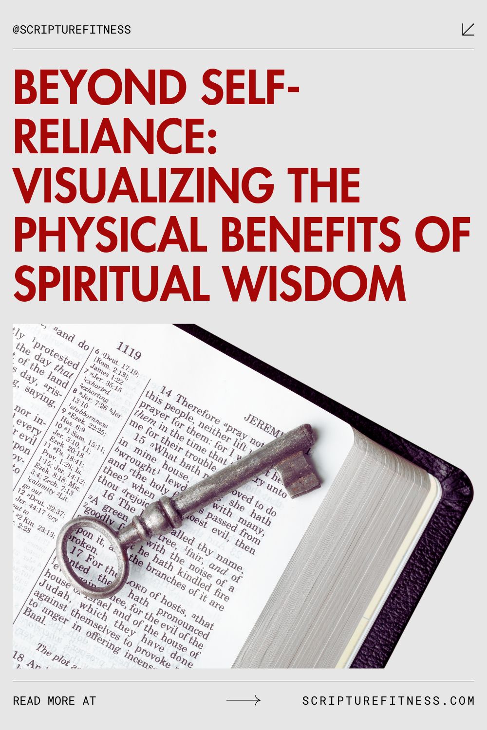 Beyond Self-Reliance Seeing the Physical Rewards of Spiritual Insight