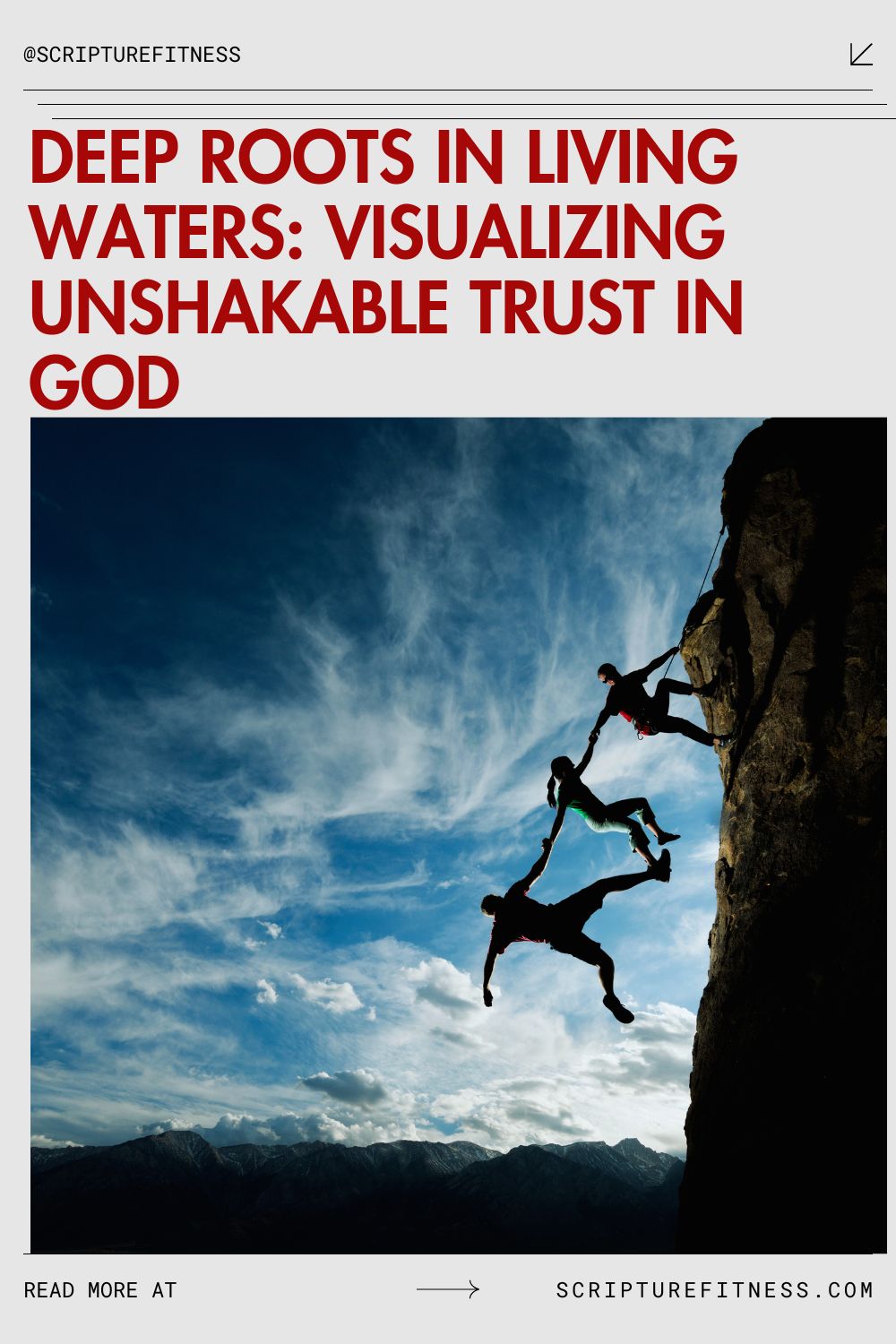 Deep Roots in Living Waters Depicting Unwavering Faith in God